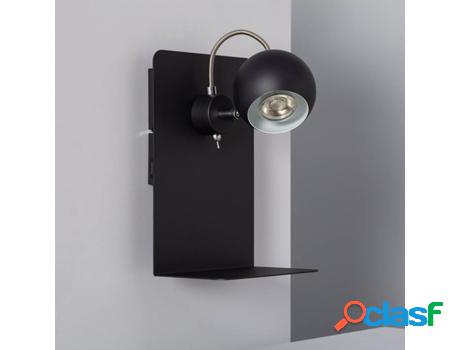 Lámpara de Pared LEDKIA Keilusal (Negro - GU10 - 15 W)