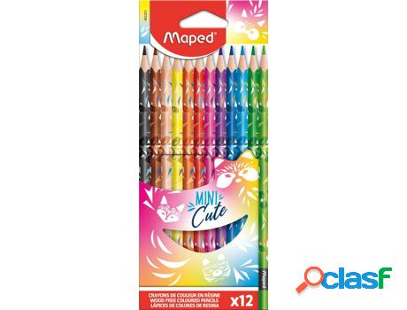 Lápices de Color MAPED Cx Mini Cute (12 Unidades)