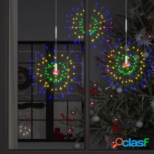 Luces de fuegos artificiales navideños 10 uds multicolor 50