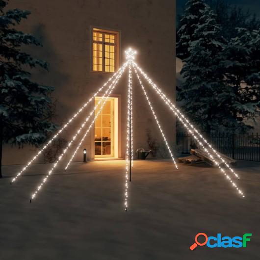 Luces de árbol de Navidad interior 576 LED blanco frío 3,6