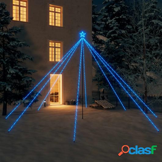 Luces de árbol de Navidad interior 800 LED azul 5 m