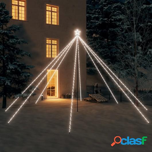 Luces de árbol de Navidad interior 800 LED blanco frío 5 m