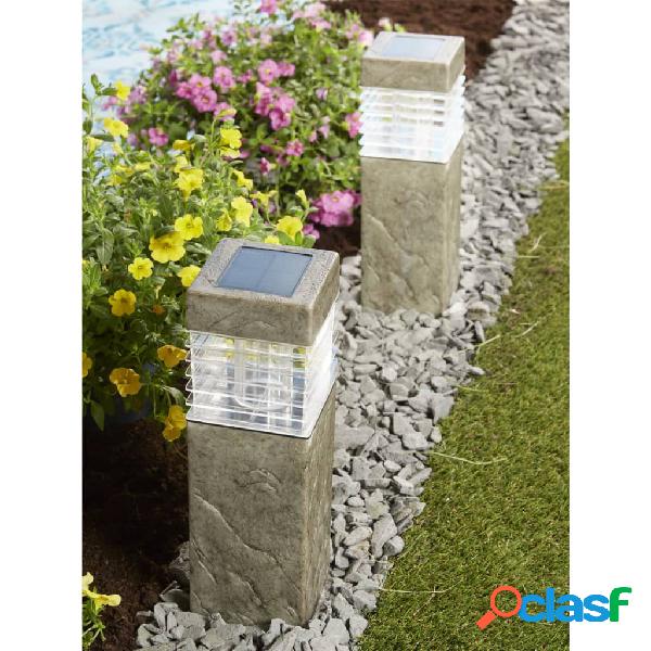Luxform Lámpara solar jardín LED inteligente híbrida