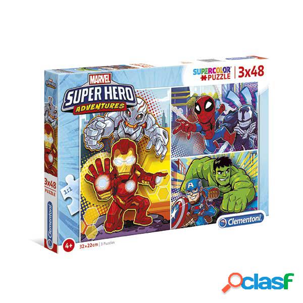 Marvel Puzzle 3x48p Super Hero