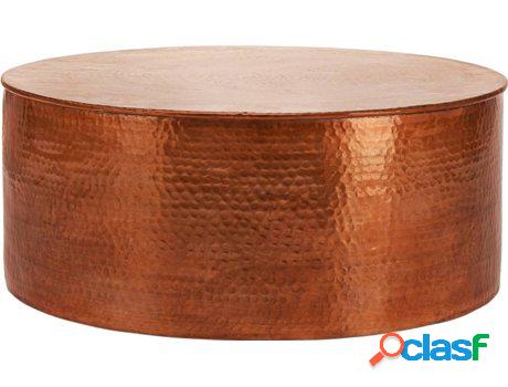 Mesa de Centro WOMO-DESIGN Rojo Aluminio Cobre (76 x 32 cm)