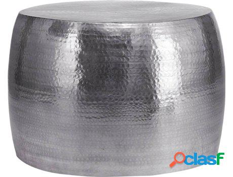 Mesa de Centro WOMO-DESIGN Rojo Aluminio Plateado (53 x 41
