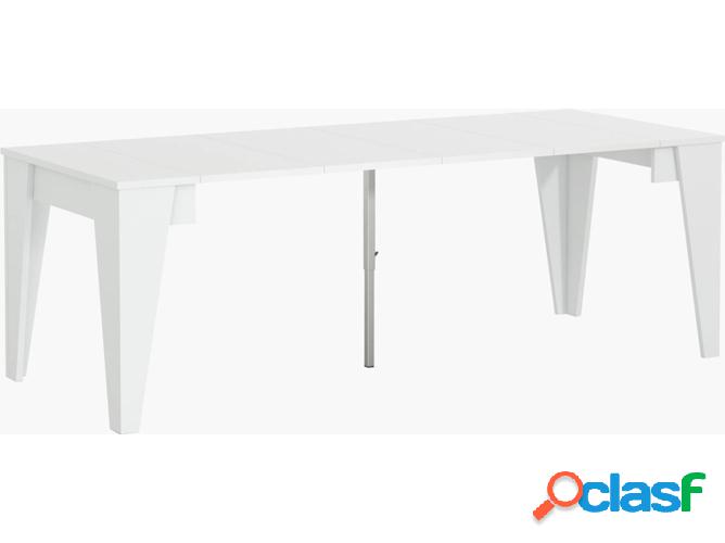 Mesa de Comedor SKRAUT HOME MESATM237BL (Blanco - Melamina -