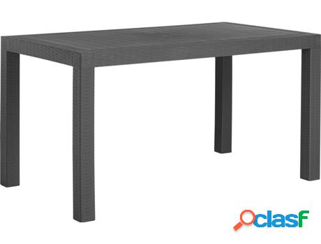 Mesa de Exterior Fossano (Gris - Material Sintético