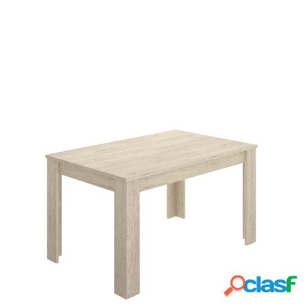 Mesa de comedor Dekit Dine Madera Natural 77x140/190x90cm