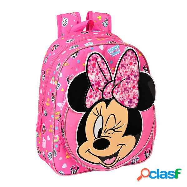 Minnie Mochila Adaptable Lucky 34cm