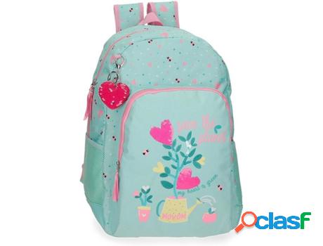 Mochila MOVOM Flower Pot Verde (33x44x13.5 cm)