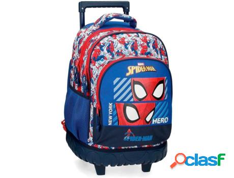 Mochila con Ruedas MARVEL Spiderman Hero Azul (32x45x21 cm)