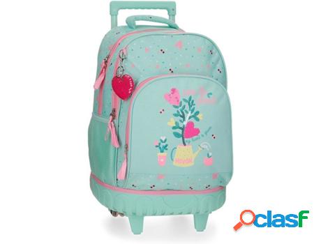 Mochila con Trolley MOVOM Flower Pot (Verde - 34 x 44 x 21