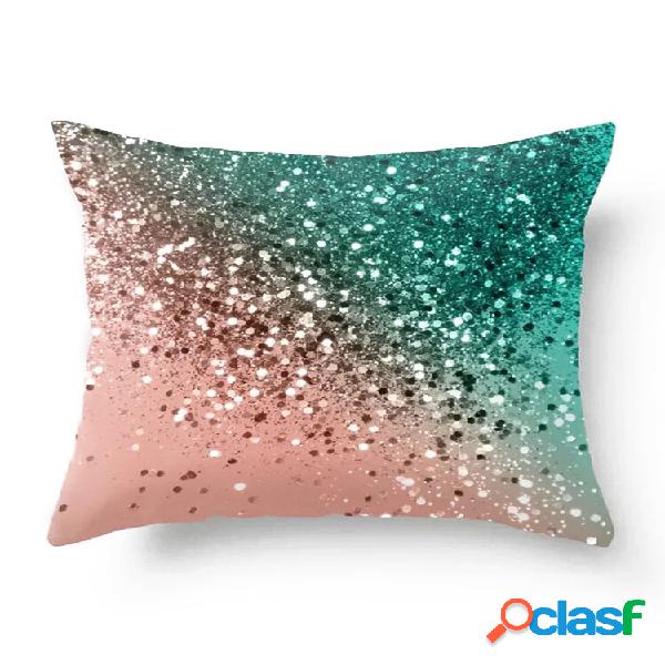 Modern Nordic Ins Simple Gradient Shiny Funda de almohada