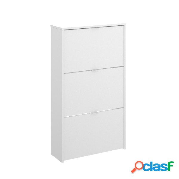 Mueble Zapatero de 3 puertas Dekit Jazz Blanco brillo