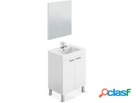 Mueble de Baño FORES (Blanco Brillo - Melamina - 60 x 80 x