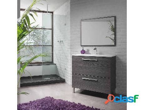 Mueble de Baño FORES (Ceniza - Melamina - 80 x 80 x 46 cm)