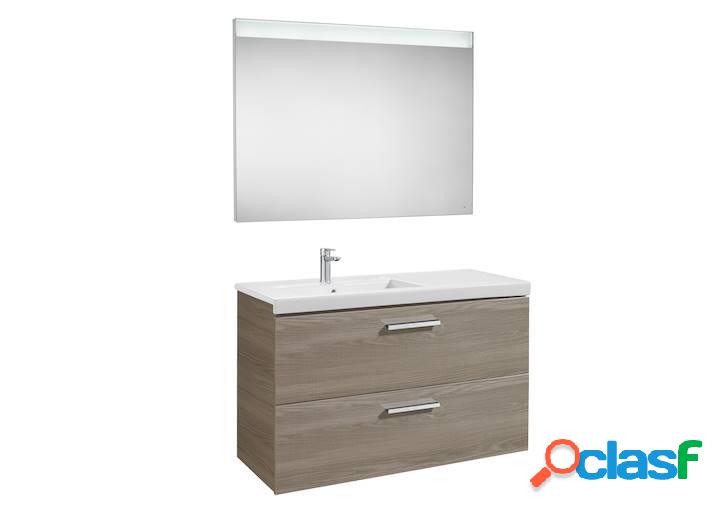 Mueble de baño Roca Prisma con lavabo izquierda y espejo