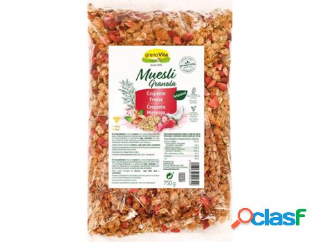 Muesli Crujiente con Fresas GRANOVITA (750 g)