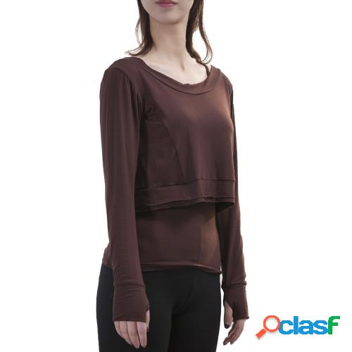 Mujeres 2 piezas Crop Tops conjunto de camisola suave Modal