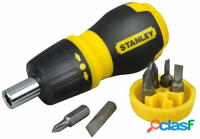 Multipuntas Stanley extracorto con carraca y 6 puntas