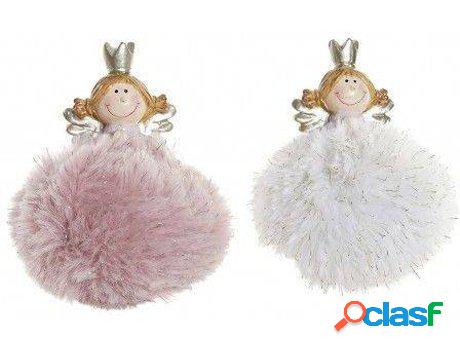 Navidad HOGAR Y MÁS Colgante Ángel Bola (poliester)