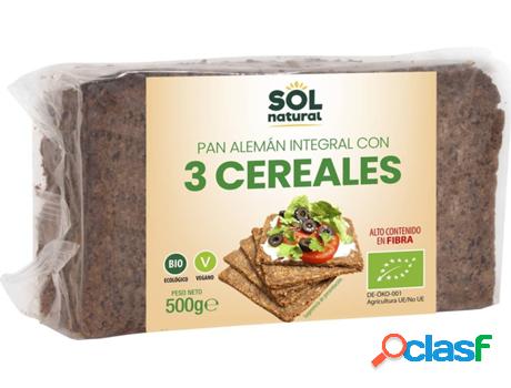 Pan Aleman Tres Cereales Bio SOL NATURAL (500 g)