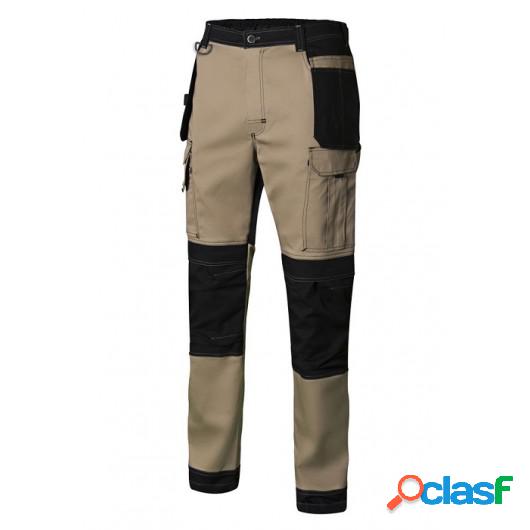 Pantalon Trabajo Xxl Con Refuerzo 98%Alg 2%Elast Be/Ne Canv