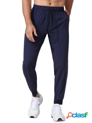 Pantalones de chándal para hombre con bolsillos correas