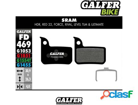 Pastillas de Freno GALFER Standard Red22, Force, Rival,