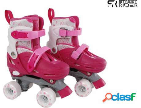 Patines STREET RIDER Ajustables (Rosa - 31-34)