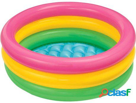 Piscina Hinchable para Bebés INTEX Sunset Multicolor (56 L