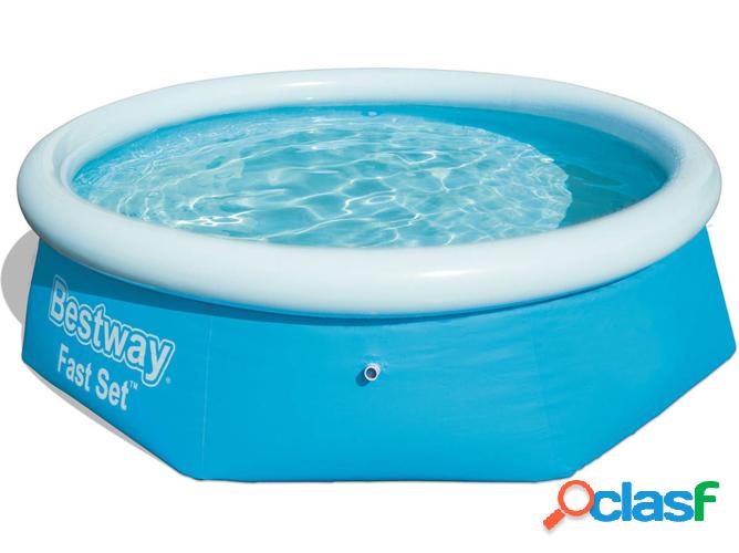 Piscina Tubular BESTWAY Fast Set Azul (244x66cm)