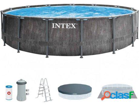 Piscina Tubular con Filtro INTEX Redonda (6 personas -