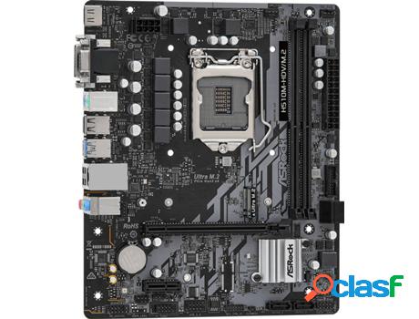 Placa Base ASROCK H510M-HDV/M.2 (Socket LGA 1200 - Intel