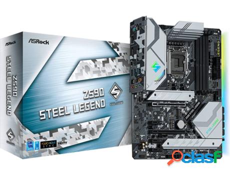 Placa Base ASROCK Z590 Steel Legend (Socket LGA 1200 - Intel