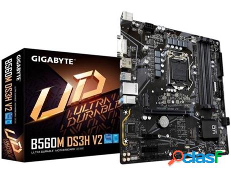 Placa Base GIGABYTE B560M DS3H V2 (Socket LGA 1200 - Intel