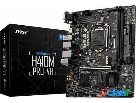 Placa Base MSI H410M Pro-VH (Socket LGA 1200 - Intel H410 -