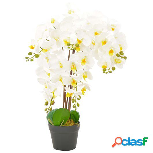 Planta artificial orquídea con macetero blanco 60 cm
