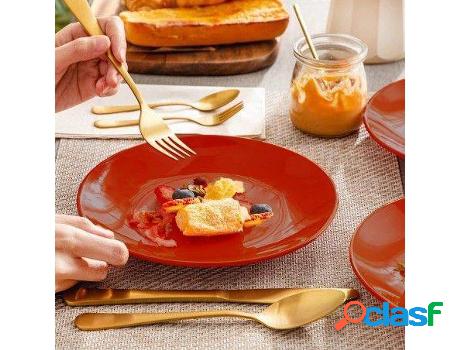 Plato HOGAR Y MÁS Juego De Postre (cerámica)