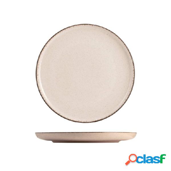 Plato de porcelana Pearl Beige llano 27cm
