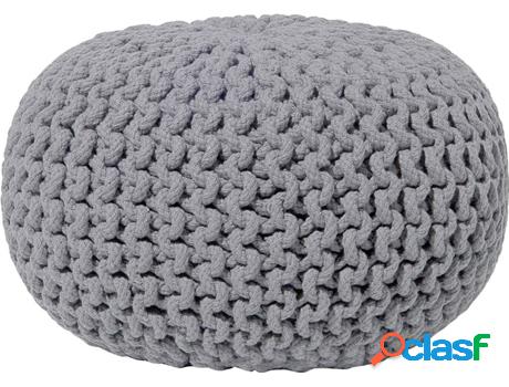 Puf Conrad (Gris - Algodón -40x40x25 cm)
