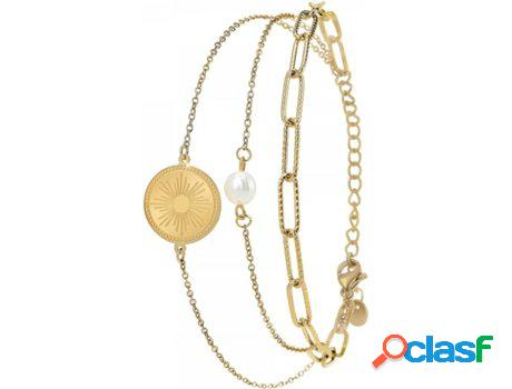 Pulsera SC_BOHEME (Acero - Dorado - 17cm)