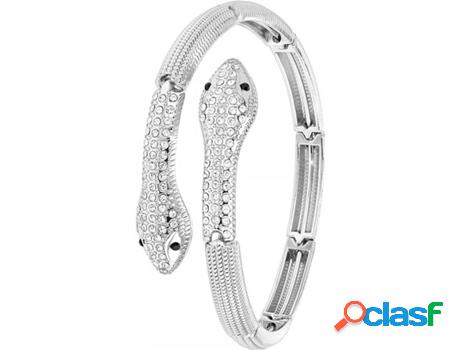 Pulsera SC_CRYSTAL (bañado a rodio - 62 mm)