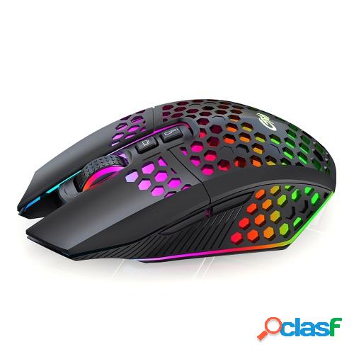 Ratón inalámbrico para juegos Ratón USB recargable con 8