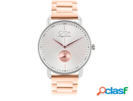 Reloj CAYMLINE Silver & Rose Gold Bracelet Mujer (Acero -