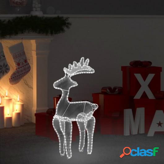 Reno decorativo navideño con malla 306 LED 60x24x89 cm