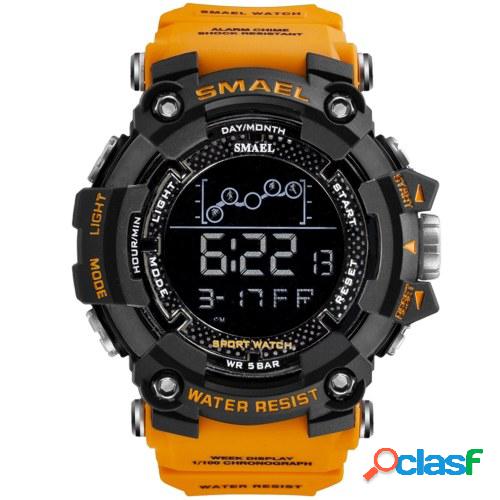SMAEL 1802 Reloj deportivo multifuncional con estilo 50M