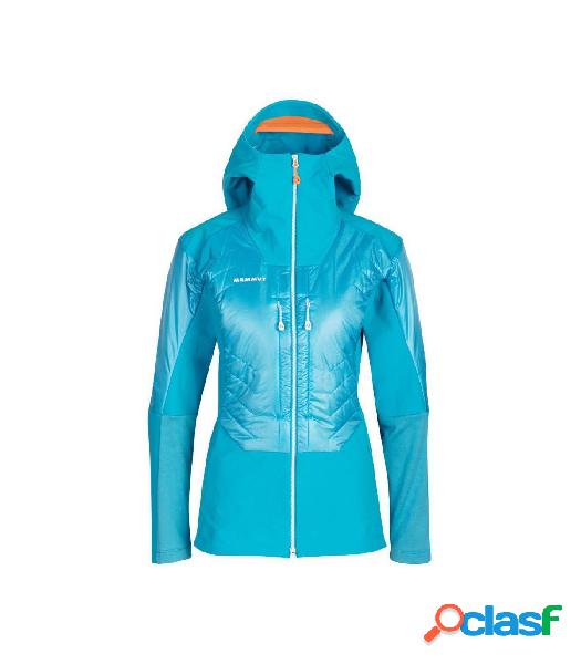 SOFT SHELL MAMMUT CON CAPUCHA EISFELD SO HYBRID MUJER AZUL L