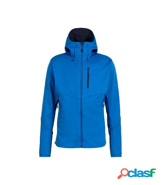 SOFT SHELL MAMMUT CON CAPUCHA ULTIMATE VI SO HOMBRE AZUL XL